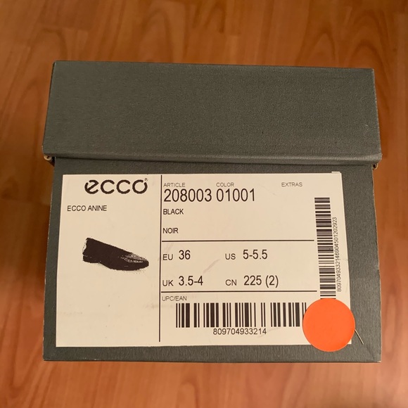 NIB ecco Anine Black Shoes - Picture 2 of 4